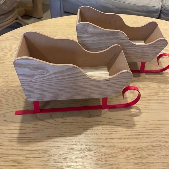 Holiday 2 Target Bullseye Wood Sleds New Poshmark